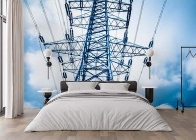 High voltage towers Wall mural