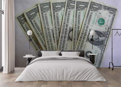 one dollar bills Wall mural