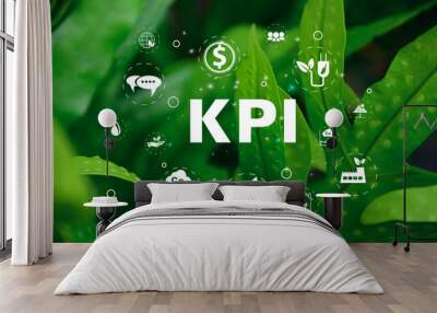 greenery environmental sustainability climate change, global warming concept, Wall mural