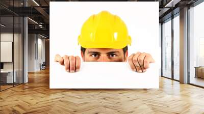 worker helmet Wall mural