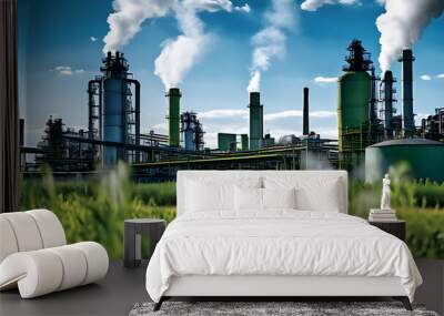 oil refinery plant Wall mural