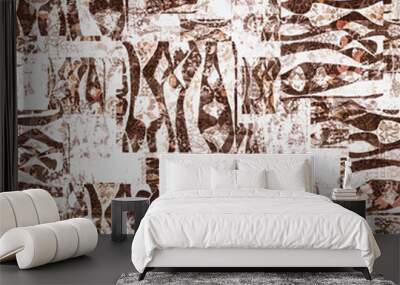 Watercolor abstract bursh effect wallpaper design  Wall mural