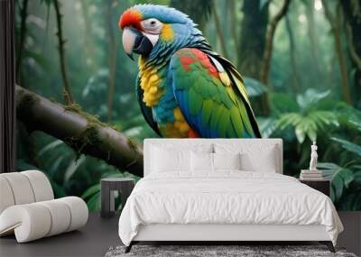 blue and yellow macaw Wall mural