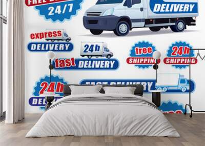 Delivery sign Wall mural