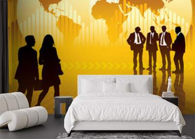 Global business Wall mural