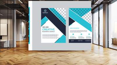 creative  corporate business flyer  template design modern and creative  flyer in A4 size page with colorful design Wall mural