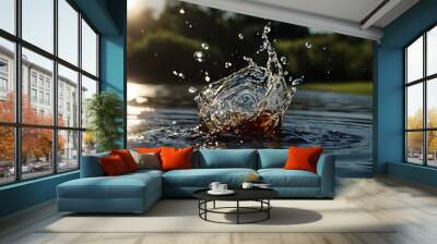 Water splash Wall mural