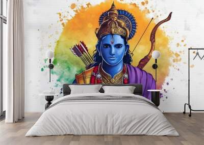 illustration of lord rama  Wall mural