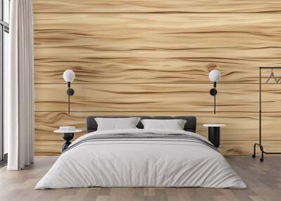 Beige oak wood background seamless texture Wall mural