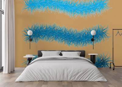 Vector Fur Boa Scatter Brushes and samples Wall mural