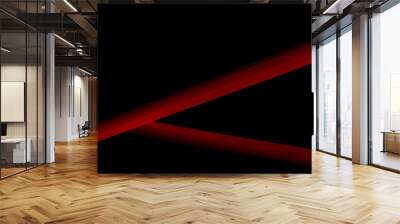 abstract red and black are light pattern with the gradient is the with floor wall metal texture soft tech diagonal background black dark sleek clean modern. Wall mural