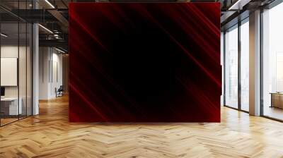 abstract red and black are light pattern with the gradient is the with floor wall metal texture soft tech diagonal background black dark sleek clean modern. Wall mural