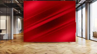 abstract red and black are light pattern with the gradient is the with floor wall metal texture soft tech diagonal background black dark sleek clean modern. Wall mural