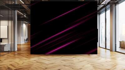 Background abstract pink and black dark are light with the gradient is the Surface with templates metal texture soft lines tech design pattern graphic diagonal neon background. Wall mural