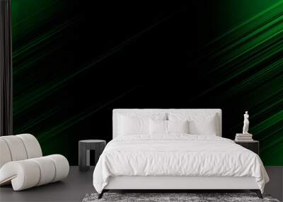 Background black and green dark are light with the gradient is the Surface with templates metal texture soft lines tech gradient abstract diagonal background silver black sleek with gray. Wall mural