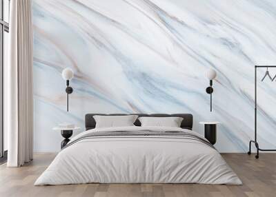 Marble rock texture blue ink pattern liquid swirl paint white dark that is Illustration background for do ceramic counter tile silver gray that is abstract waves skin wall luxurious art ideas concept. Wall mural