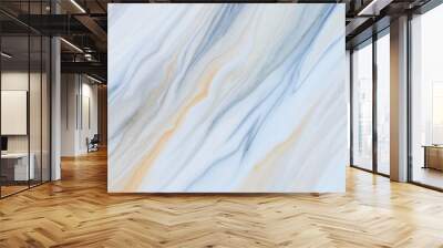 Marble rock texture blue ink pattern liquid swirl paint white dark that is Illustration background for do ceramic counter tile silver gray that is abstract waves skin wall luxurious art ideas concept. Wall mural