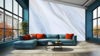 Marble rock texture blue ink pattern liquid swirl paint white dark that is Illustration background for do ceramic counter tile silver gray that is abstract waves skin wall luxurious art ideas concept. Wall mural