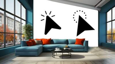 Cursor mouse click set. Click arrow vector. computer mouse click cursor icons Wall mural