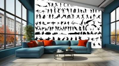 the great sport silhouettes collection 1/3 Wall mural