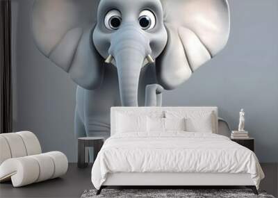 elephant and baby Wall mural