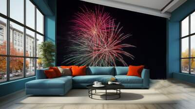 fireworks Wall mural