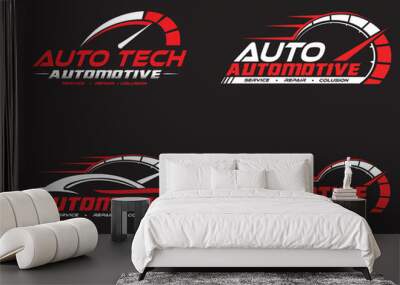 automotive speed logo concept Wall mural