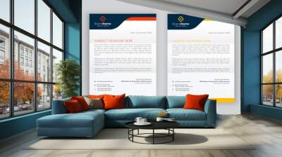 business corporate letterhead design template	 Wall mural