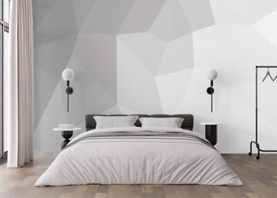 Gray and white geometric abstract background, Vector illustration with copy space, Modern design Wall mural