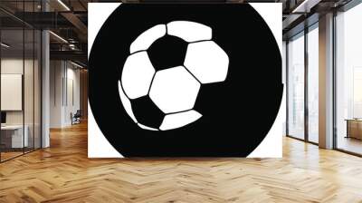 football vector illustration isolated on background Wall mural