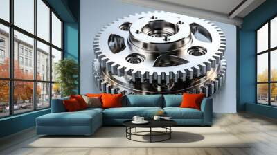 gears on a white background Wall mural