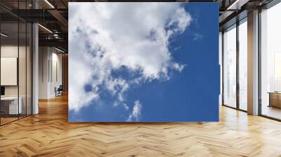 White clouds and sky Wall mural