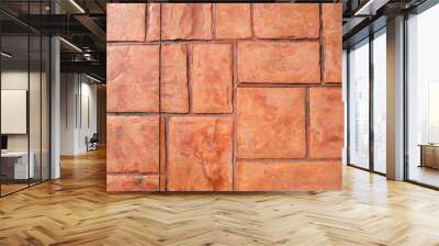 brick floor Wall mural