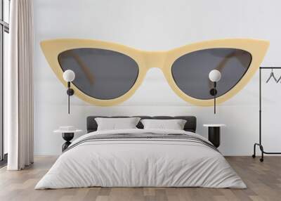 Metal and plastic eyeglass frames, sun protection and eye protection. Wall mural