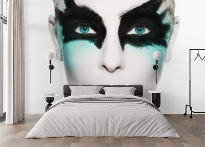 Avant-garde fashion portrait Wall mural