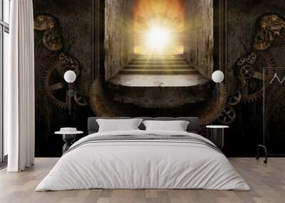 Steampunk Background Wall mural