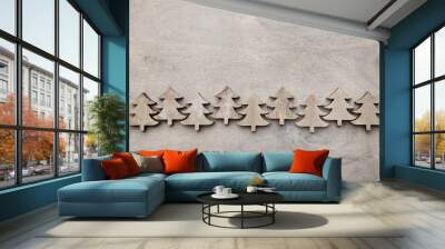 wooden background for christmas Wall mural