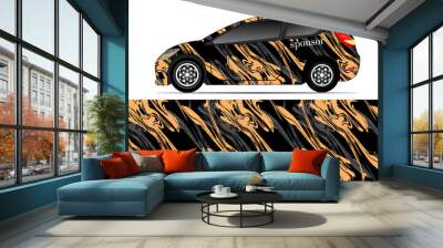 Abstract background racing sport car for wrap decal sticker design and vehicle livery Wall mural