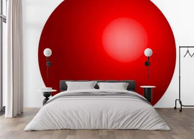 red ball Wall mural