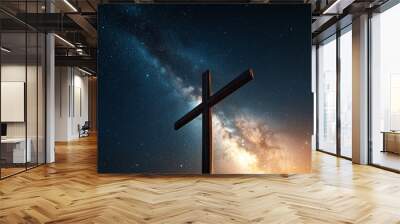 The Milky Way, the Cross, the Glory of Creation Wall mural