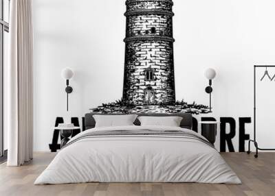 anciant tower Wall mural