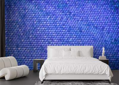 Abstract background with blue octagon shape gradient Wall mural