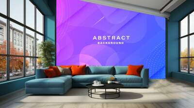 Abstract blue and purple modern background gradient color.	 Wall mural