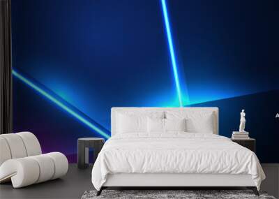 	
Blue technology background with motion neon light effect.Vector illustration	
 Wall mural