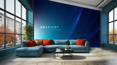 Blur gradient background glowing light effect.Vector illustration. Wall mural