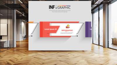 Presentation business infographic template vector.	
 Wall mural