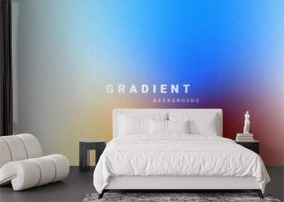 Trendy gradient with noisy textured background Wall mural