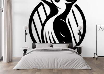 bird silhouette vector Wall mural