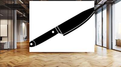 knife isolated on white background Wall mural