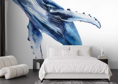 The blue whale is the largest animal ever known to have existed on Earth. Wall mural